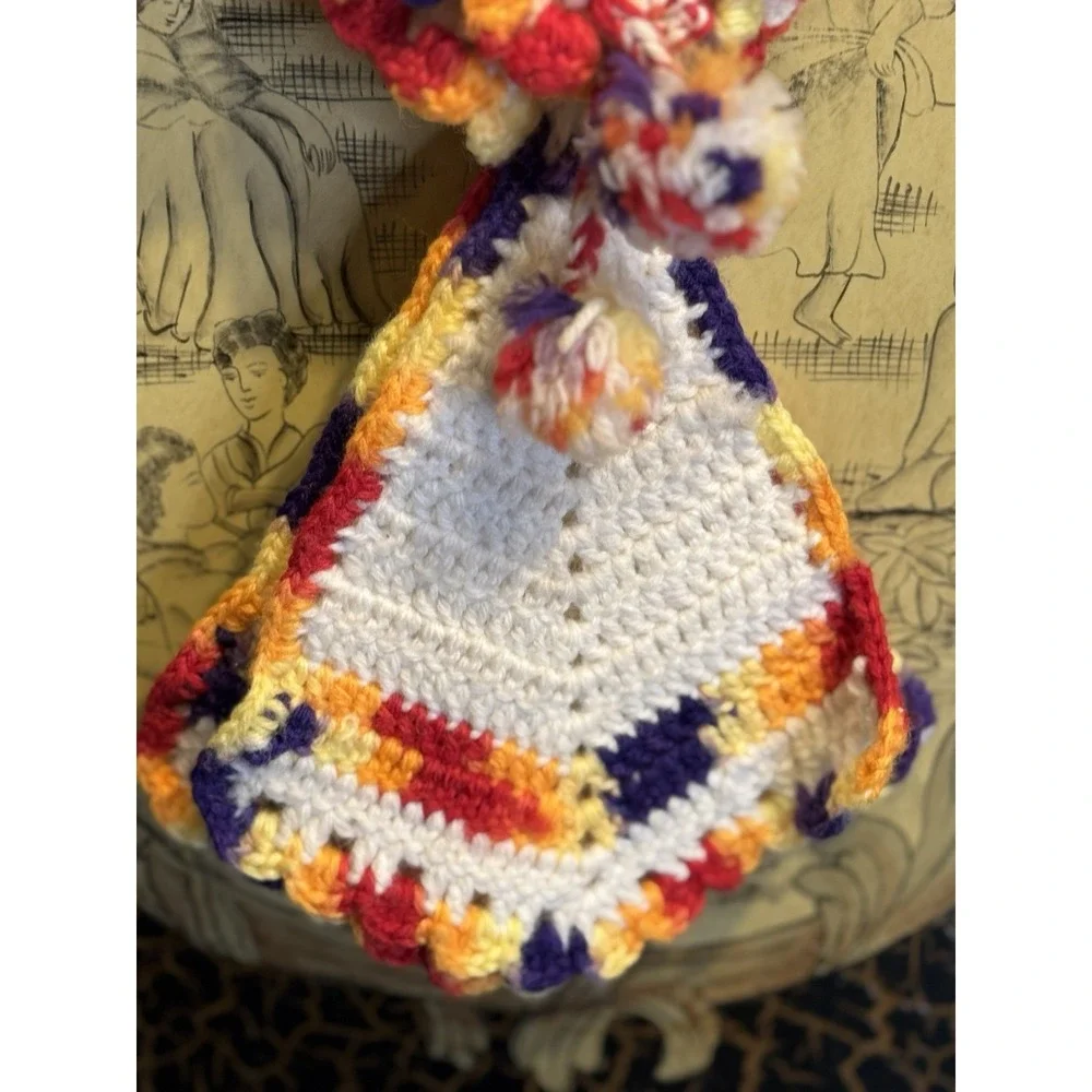 Kewpie Doll Crochet Potholder Set | Handmade Kitchen Wall Hanging |Retro Kitchen